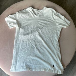 Polo By Ralph Lauren White V Neck